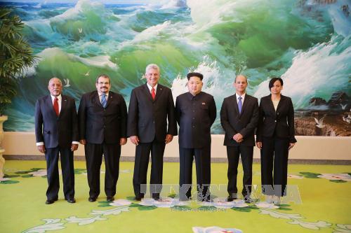 Chùm ảnh Tân Chủ tịch Cuba Miguel Diaz-Canel Bermudez và lãnh đạo thế giới ảnh 5